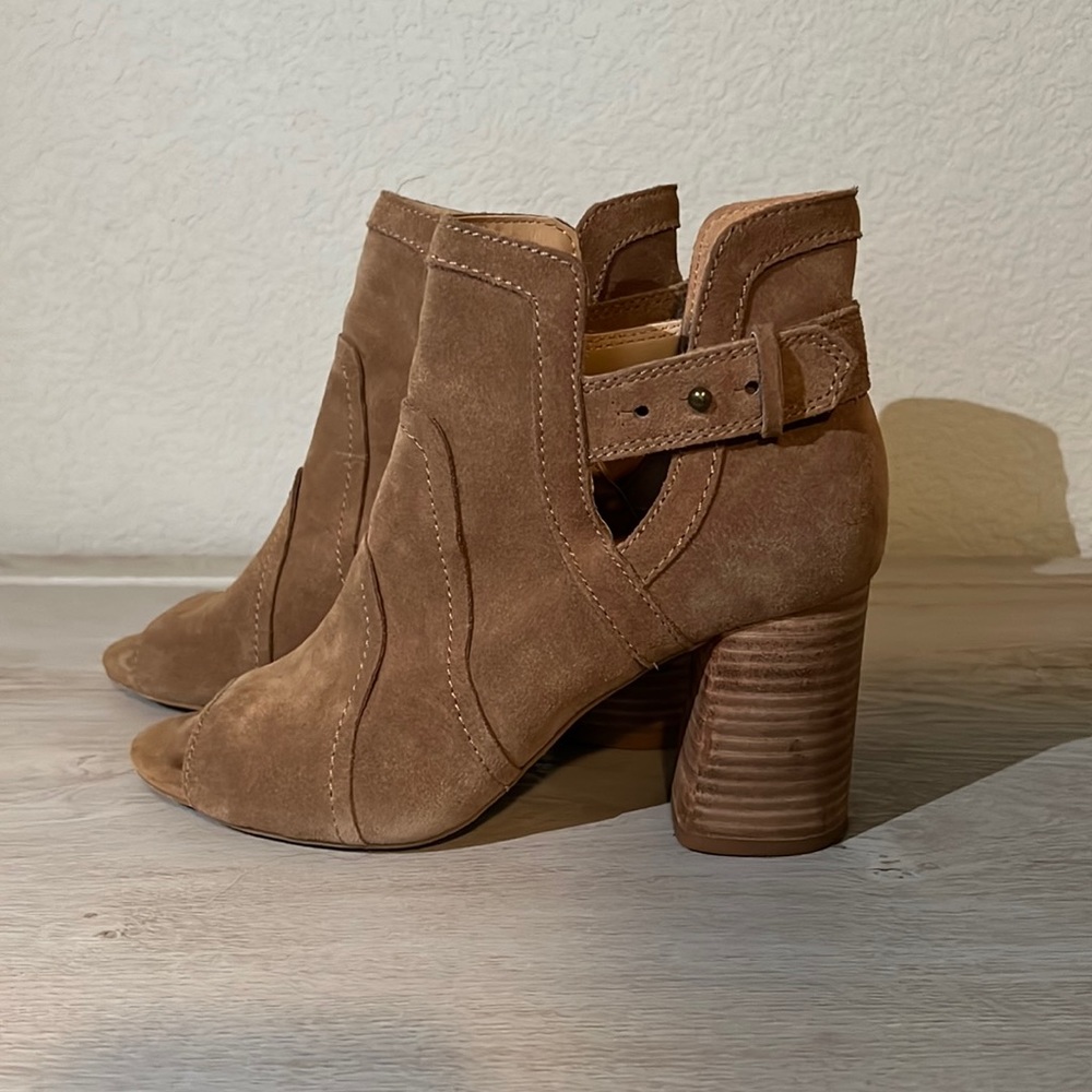 Tan booties